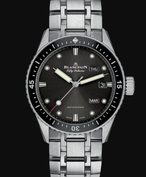 Blancpain Fifty Fathoms Watch Review Bathyscaphe Quantième Annuel Replica Watch 5071 1110 70B